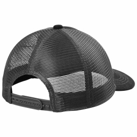 Port Authority C119 Unstructured Snapback Trucker Cap - Black/Grey Steel
