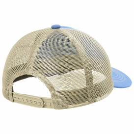 Port Authority C119 Unstructured Snapback Trucker Cap - Carolina Blue/Tan