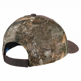 Port Authority C891 Pigment Print Camouflage Mesh Back Cap - Realtree Edge/Brown