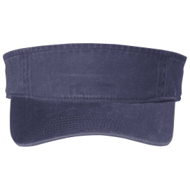 Port Authority C944 Beach Wash Visor - Denim Blue