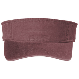 Port Authority C944 Beach Wash Visor - Red Rock