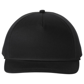 Port Authority C962 Snapback Five-Panel Rope Cap - Black/Black