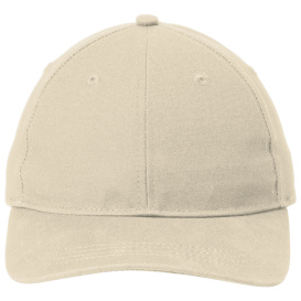 Port Authority C963 Leather Strap Cap - Khaki