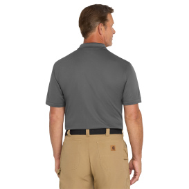 CornerStone CS4020P Industrial Snag-Proof Pique Pocket Polo - Charcoal