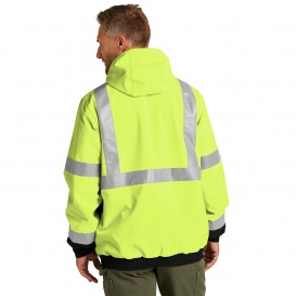 CornerStone CSJ501 Type R Class 3 Waterproof Insulated Ripstop Bomber Jacket - Yellow/Lime