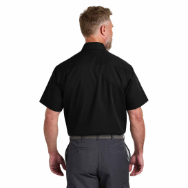 CornerStone CSW175 Short Sleeve Select Ripstop Shirt - Black
