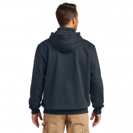 Carhartt 100617 Rain Defender Paxton Heavyweight Hooded Zip Mock Sweatshirt - New Navy