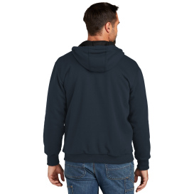 Carhartt 104078 Midweight Thermal-Lined Full-Zip Sweatshirt - New Navy ...