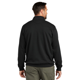 Carhartt 105294 Midweight 1/4-Zip Mock Neck Sweatshirt - Black