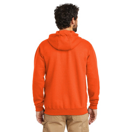 Carhartt K122 Midweight Hooded Zip-Front Sweatshirt - Brite Orange