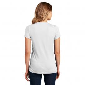 District DM104L Ladies Perfect Weight Crew Tee - Bright White