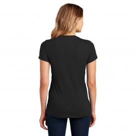 District Dm104l Women's Perfect Weight Tee - Jet Black 