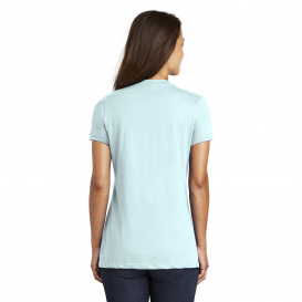 District DM1170L Women\'s Perfect Weight V-Neck Tee - Seaglass Blue