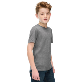 District DT108Y Youth Perfect Blend CVC Tee - Grey Frost