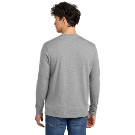 District DT109 Perfect Blend CVC Long Sleeve Tee - Grey Frost