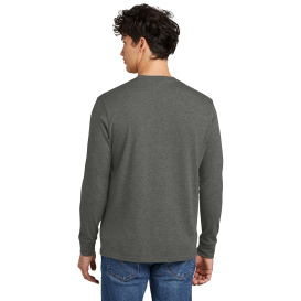 District DT109 Perfect Blend CVC Long Sleeve Tee - Heathered Charcoal