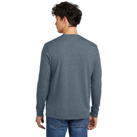 District DT109 Perfect Blend CVC Long Sleeve Tee - Heathered Navy