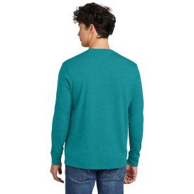 District DT109 Perfect Blend CVC Long Sleeve Tee - Heathered Teal