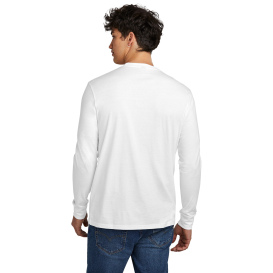 District DT109 Perfect Blend CVC Long Sleeve Tee - White
