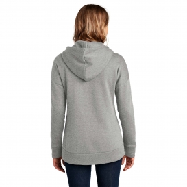 District DT1104 Women\'s Perfect Weight Fleece Drop - Heathered Steel