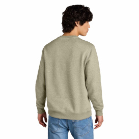 District DT1106 Perfect Weight Fleece Crew - Heathered Latte