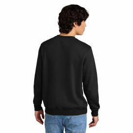 District DT1106 Perfect Weight Fleece Crew - Jet Black