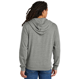 District DT1302 Perfect Tri Fleece Full-Zip Hoodie - Heathered Charcoal