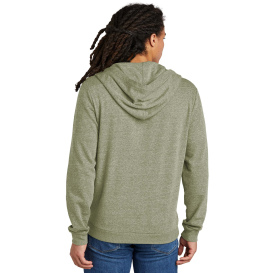 District DT1302 Perfect Tri Fleece Full-Zip Hoodie - Military Green Frost
