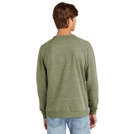 District DT1304 Perfect Tri Fleece Crewneck Sweatshirt - Military Green Frost