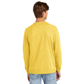 District DT1304 Perfect Tri Fleece Crewneck Sweatshirt - Ochre Yellow Heather
