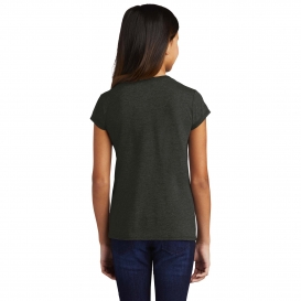 District DT130YG Girls Perfect Tri Tee - Black Frost