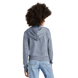 District DT1311 Women's Perfect Tri Fleece 1/2-Zip Hoodie - Navy Frost