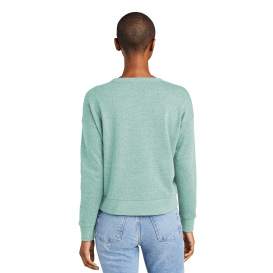 District DT1312 Perfect Tri Fleece Crewneck Sweatshirt - Heathered Eucalyptus Blue