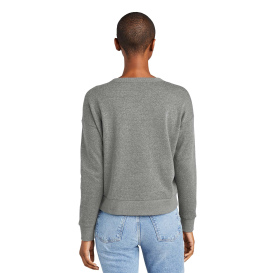 District DT1312 Perfect Tri Fleece Crewneck Sweatshirt - Heathered Charcoal