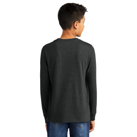 District DT132Y Youth Perfect Tri Long Sleeve Tee - Black Frost