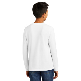 District DT132Y Youth Perfect Tri Long Sleeve Tee - White