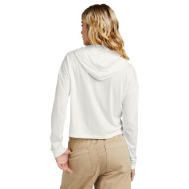 District DT1390L Women\'s Perfect Tri Midi Long Sleeve Hoodie - Natural