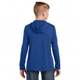 District DT139Y Youth Perfect Tri Long Sleeve Hoodie - Deep Royal