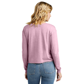 District DT141 Women\'s Perfect Tri Midi Long Sleeve Tee - Wisteria Heather
