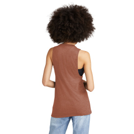 District DT153 Women\'s Perfect Tri Muscle Tank - Heathered Russet