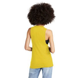 District DT153 Women\'s Perfect Tri Muscle Tank - Ochre Yellow Heather