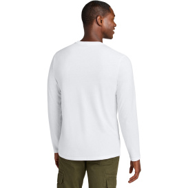 District DT185 Perfect Weight CVC Long Sleeve Tee - Bright White