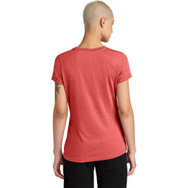 District DT188 Ladies Perfect Weight CVC Tee - Geranium Heather