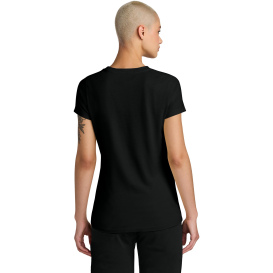 District DT188 Ladies Perfect Weight CVC Tee - Jet Black Heather