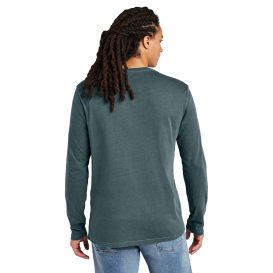 District DT2103 Wash Long Sleeve Tee - Deep Steel Blue