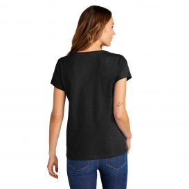 District DT5002 Women\'s The Concert Tee V-Neck - Black