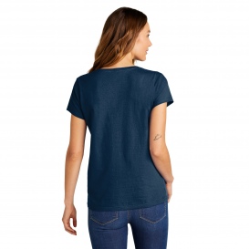 District DT5002 Women\'s The Concert Tee V-Neck - New Navy