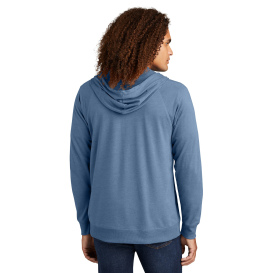 District DT573 Featherweight French Terry Full-Zip Hoodie - Flint Blue Heather