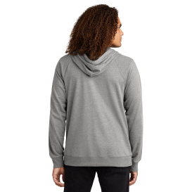District DT573 Featherweight French Terry Full-Zip Hoodie - Light Heather Grey