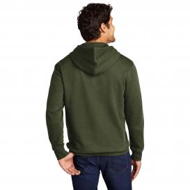 District DT6100 V.I.T. Fleece Pullover Hoodie - Olive